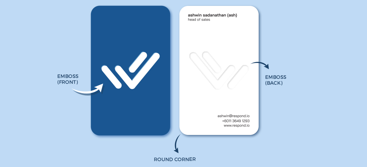 BLIND EMBOSS BUSINESS CARD