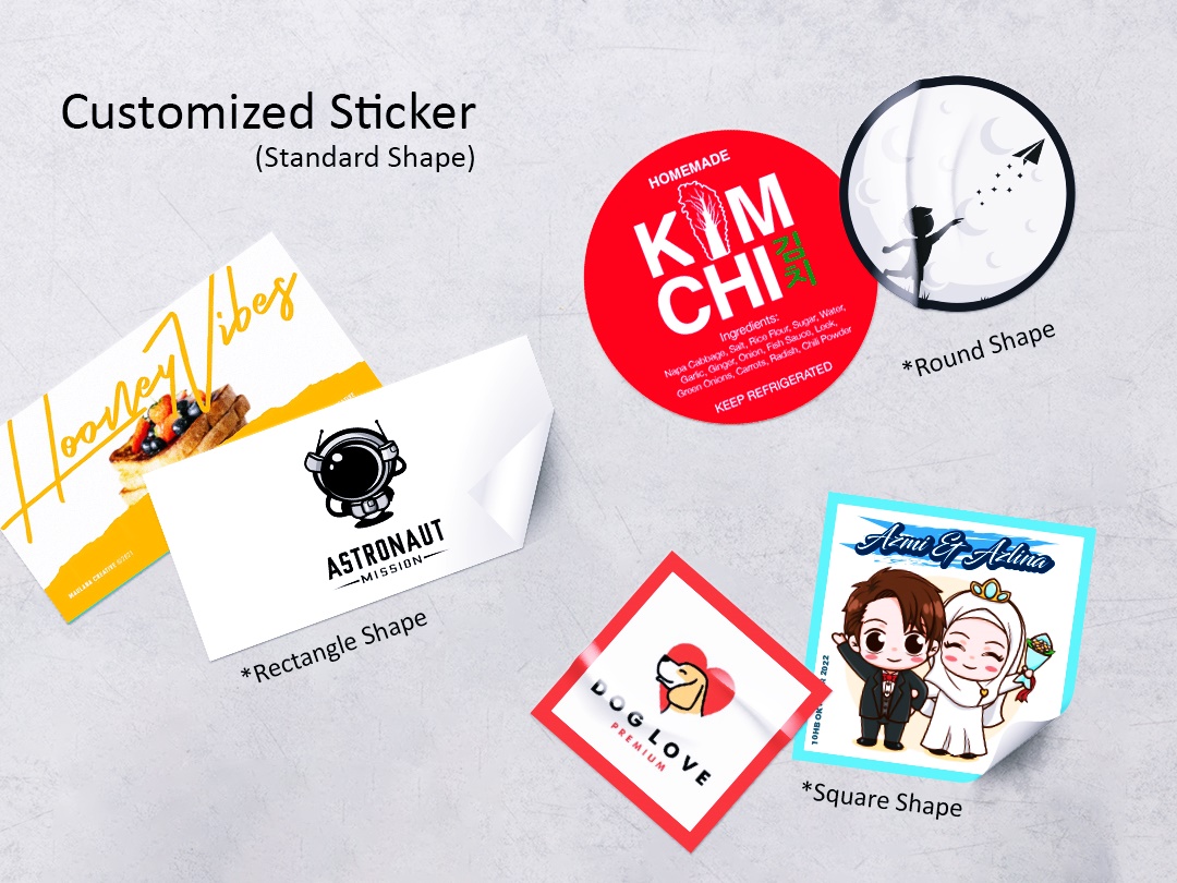 STANDARD SHAPE STICKER